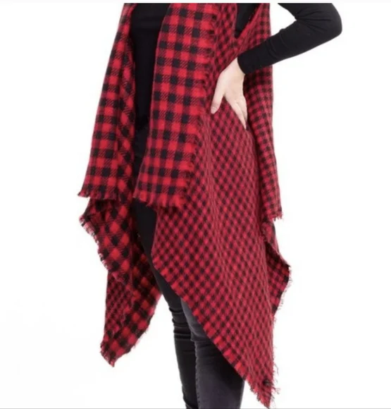 Reversable Buffalo Plaid Vest size l - Picture 6 of 7